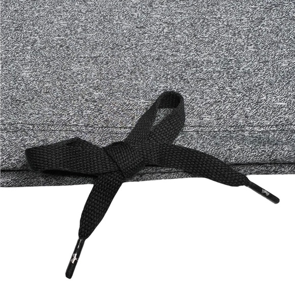 Under Armour Threadborne Featherweight Heat Gear Tie Hoodie Gray Black Medium M - Picture 10 of 15